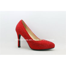 Sexy High Heels Red Leather Women Bridal Shoes